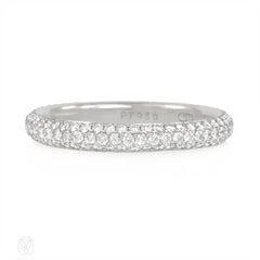 Micro-pavé diamond wedding band.