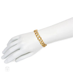 Mid-Century beveled curblink bracelet