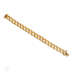 Mid-Century beveled curblink bracelet