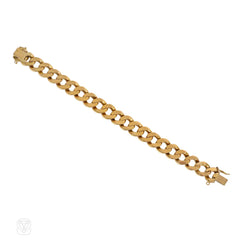 Mid-Century beveled curblink bracelet