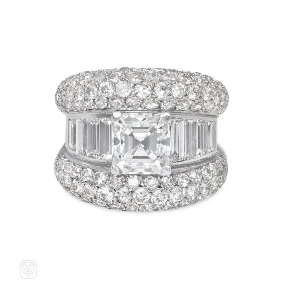Mid-century diamond cocktail ring, French import. – Kentshire