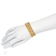 Mid-century French zig-zag bracelet