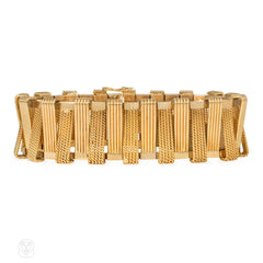 Mid-century French zig-zag bracelet