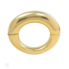 Modernist gold elliptical bracelet, Tännler