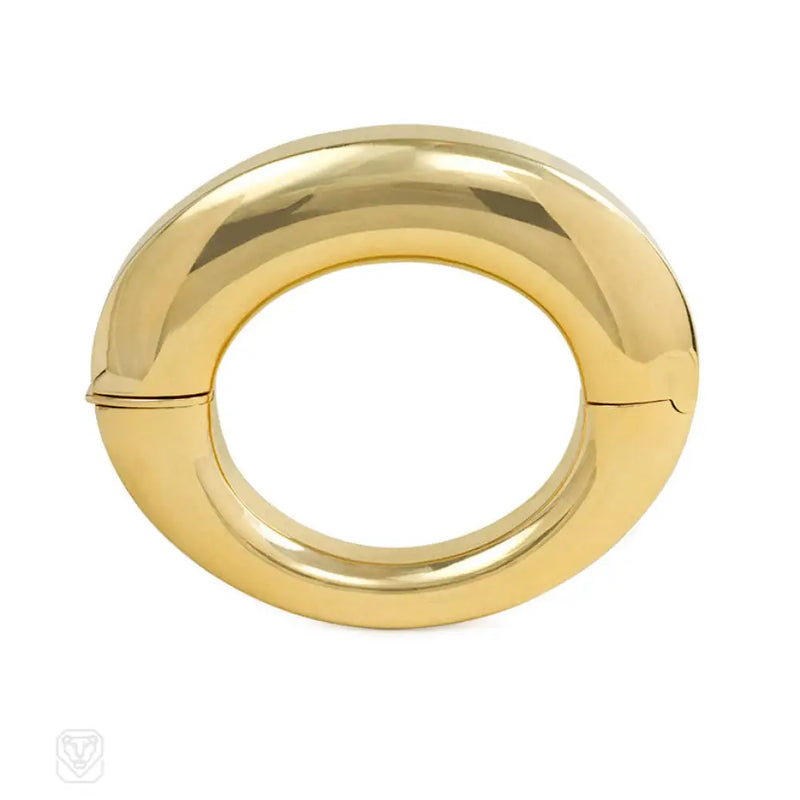 Modernist Gold Elliptical Bracelet Tännler