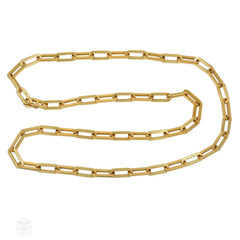 Moroccan gold paper-clip, link chain
