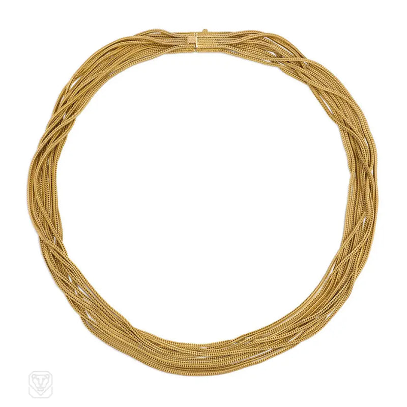 Multistrand Gold Necklace France