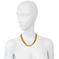 Multistrand gold necklace, France