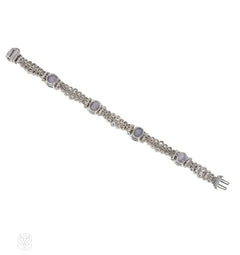 Oscar Heyman Art Deco star sapphire and diamond bracelet
