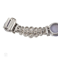 Oscar Heyman Art Deco star sapphire and diamond bracelet