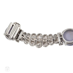 Oscar Heyman Art Deco star sapphire and diamond bracelet