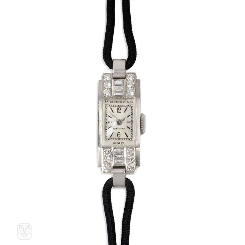 Patek Philippe Art Deco Diamond And Platinum Watch