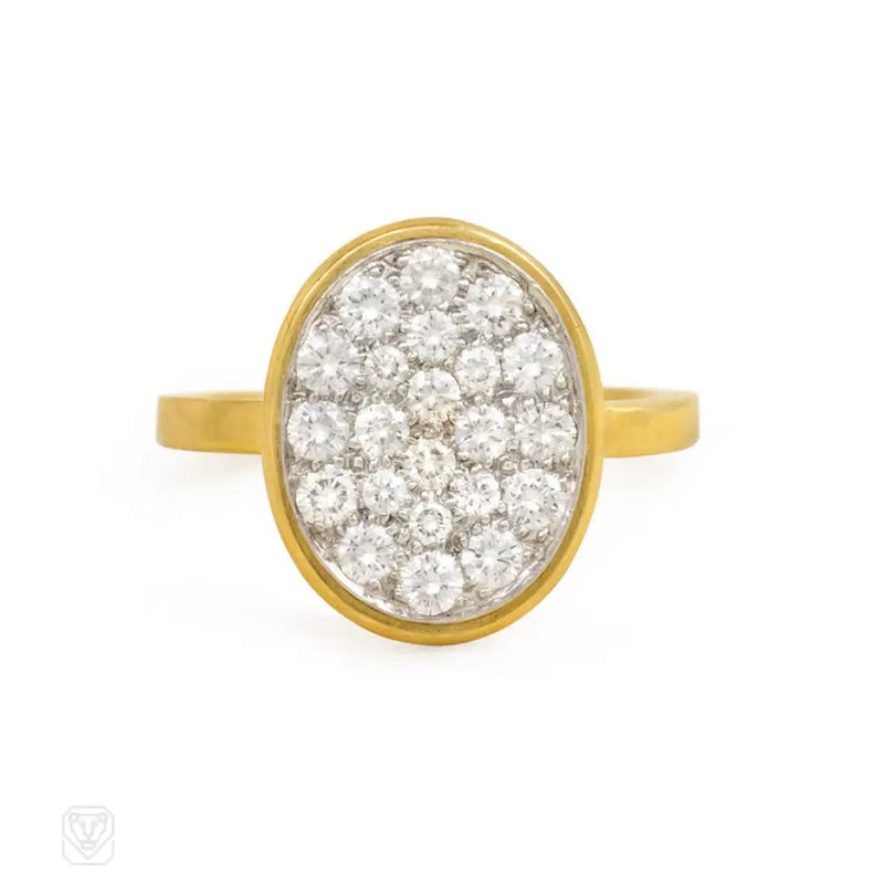 Pavé Diamond Ring. Dinh Van Cartier