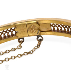 Phillips, London antique gold, enamel, and gemset bracelet