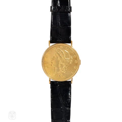 Piaget 1904 twenty dollar coin case watch