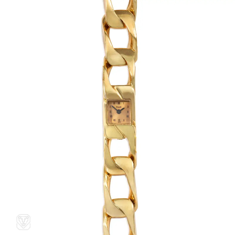 Piaget yellow gold curblink bracelet watch