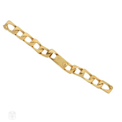 Piaget yellow gold curblink bracelet watch