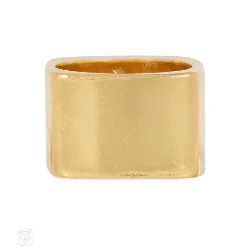 Pierre Cardin Paris squared gold band