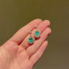 Antique emerald and diamond dormeuse earrings