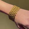 Bulgari three-row woven chain bracelet