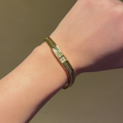 Vacheron Constantin gold, tapered bracelet watch