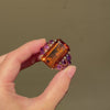 Retro citrine and amethyst cocktail ring