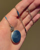 Tiffany & Co. blue enamel watch pendant necklace