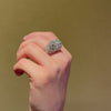 Important Van Cleef & Arpels diamond and platinum bombé cocktail ring