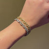 Sterlé, Paris yellow and white gold diamond-set bracelets