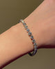 Art Deco tapered diamond line bracelet