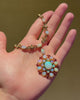 Antique English Renaissance Revival opal and enamel necklace