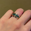 Tiffany Art Deco emerald, gold, and platinum ring