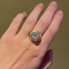 Bulgari, Italy silver and gold signet ring