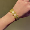Mid-Century Georges Lenfant for Cartier gold lozenge link bracelet