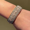 Important French Antique enamel flower bracelet