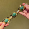 Sasportas, French Art Deco gold and aventurine quartz bracelet