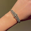 Antique graduated diamond bangle