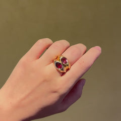 Bulgari, two-stone, two-toned tourmaline ring