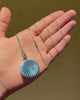 Tiffany & Co. blue enamel watch pendant necklace