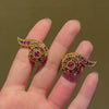 Retro Cartier multigem earrings