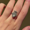 Antique Crowned heart ring