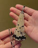 Art Deco onyx pearl and diamond tassel sautoir