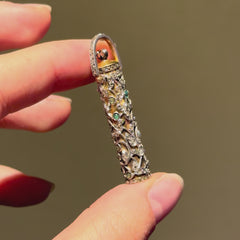 Antique gold and diamond collapsible pencil
