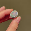 Art Deco jelly opal and diamond ring
