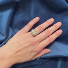 Bulgari natural fancy yellow diamond ring