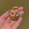 Fred Mid-Century French multigem owl brooch