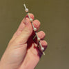 French Art Deco diamond and pearl bar brooch