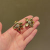 Cartier, Paris Retro gold and diamond flower earrings
