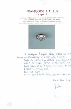 René Boivin cushion-cut Retro diamond ring