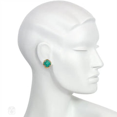 Retro amazonite earrings